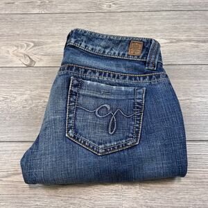 Vintage Guess Jeans Daredevil Flare Blue 27 EUC